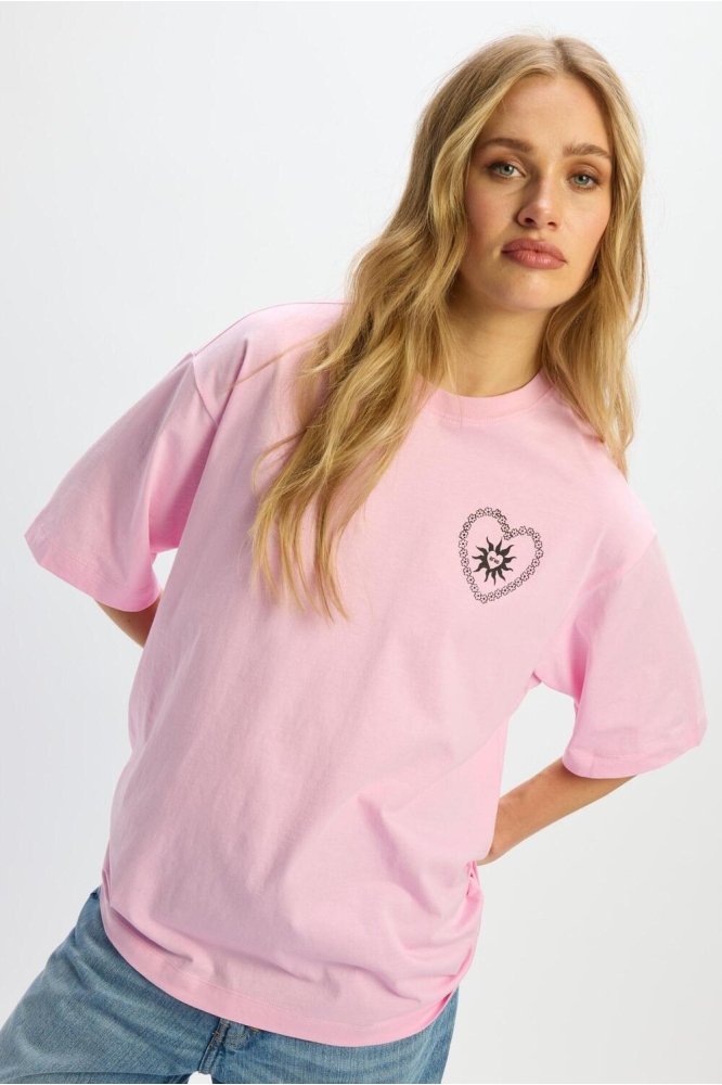 KNITTED OVERSIZED T SHIRT MAGGY R2503722636 300 SOFT PINK